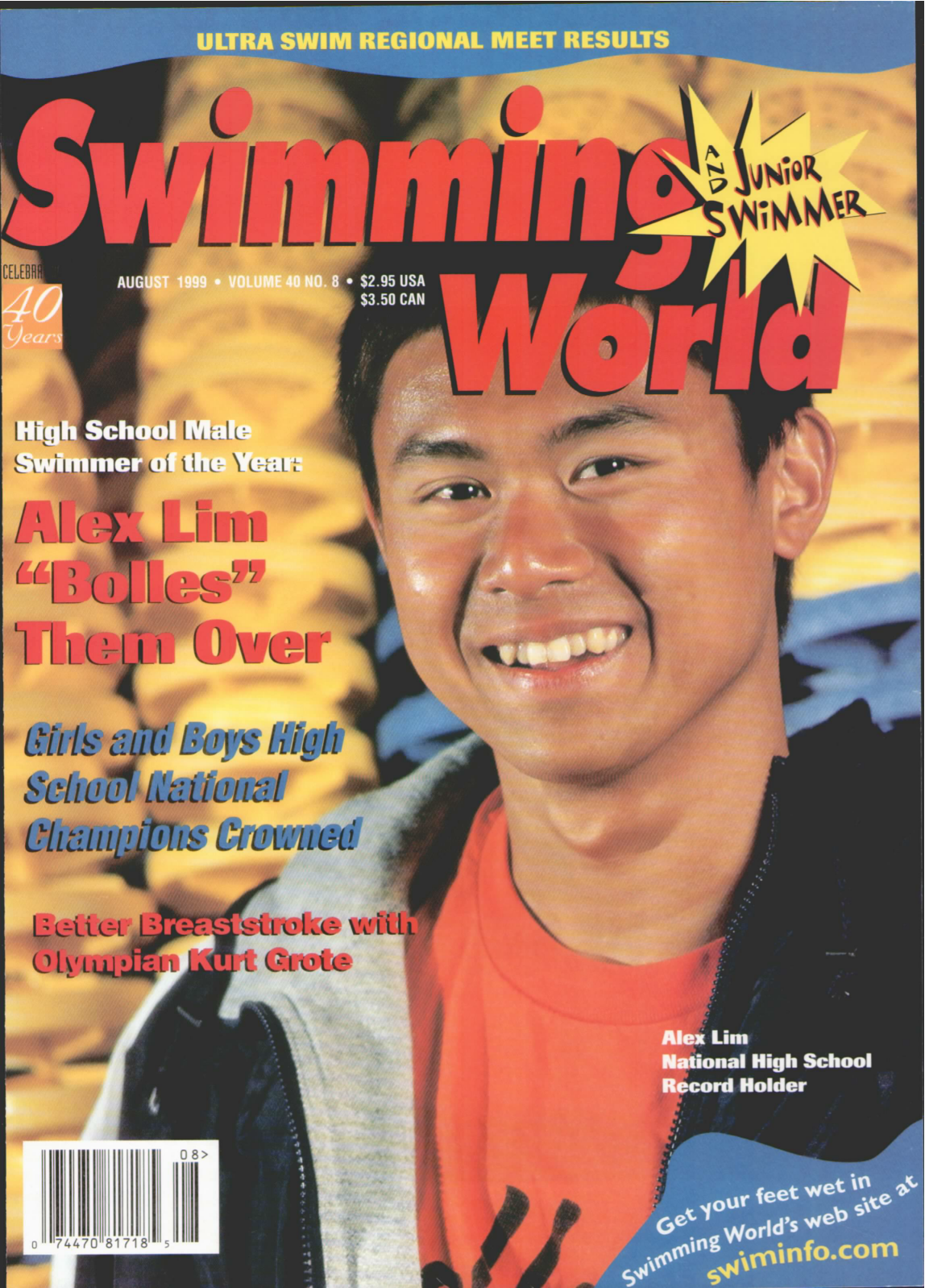 Swimming World Magazine August 1999 Issue