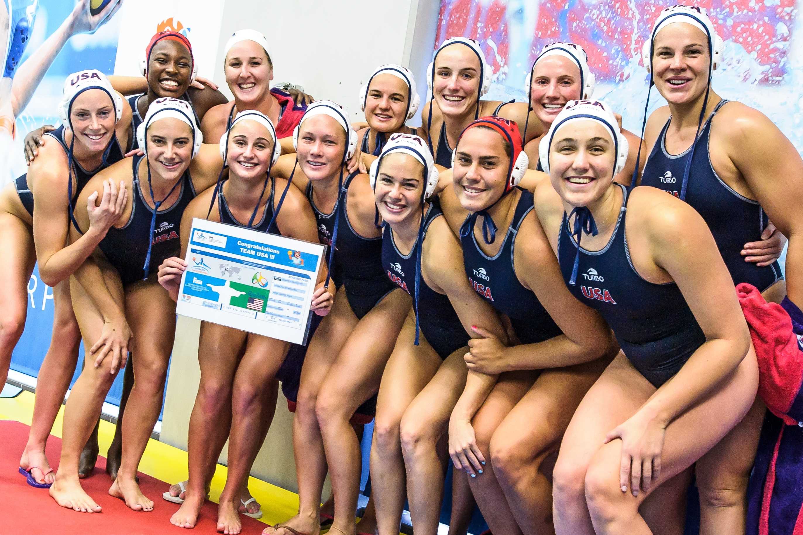 Usa Womens Water Polo Clinches 2016 Olympic Games Berth Swimming