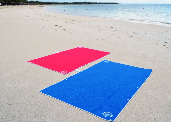 towel on the beach