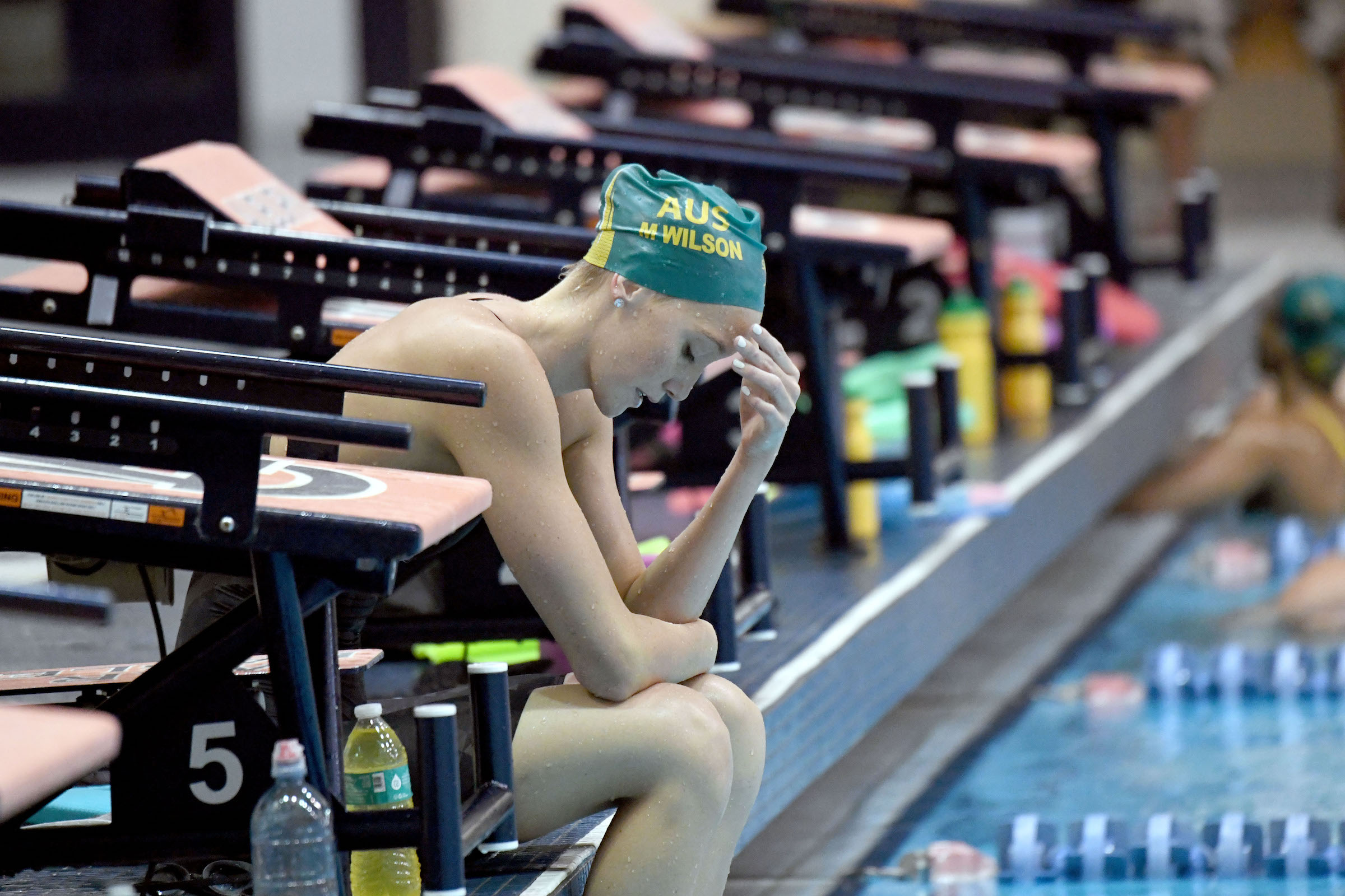 Swimming Faster The Auburn Way Training Race Strategies Series Madi Wilson Showing The Strain Of Another Hard Set Training University Auburn Aquatic