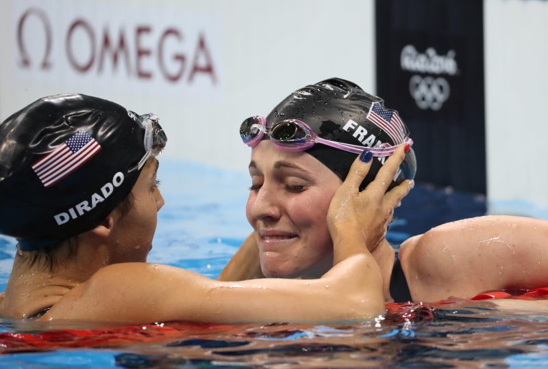 missy-franklin-maya-dirado-embrace-disappointment-rio