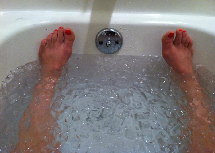 The Hot Debate About Ice Baths Swimming World News